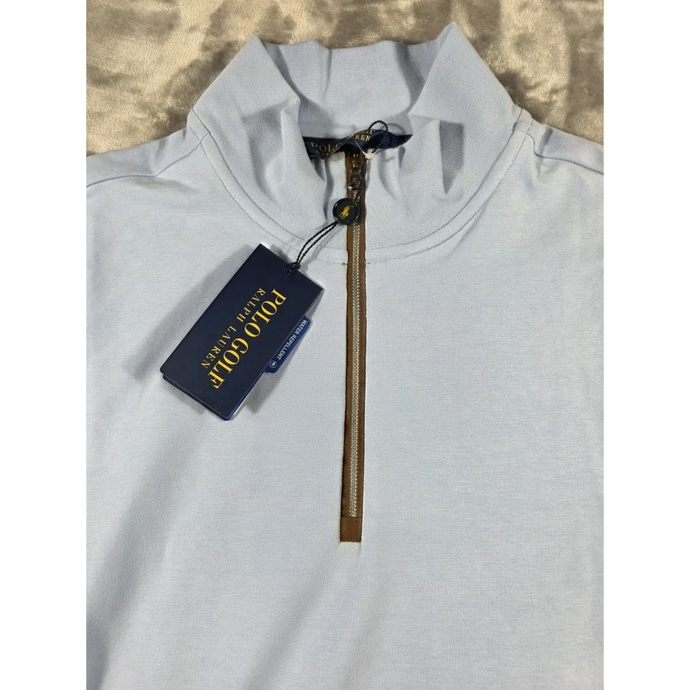 NWT Polo Ralph Lauren Golf 1/4 Zip Men's‎ Medium Stretch Lisle Water Repellent